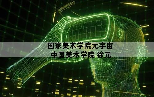 国家美术学院元宇宙 中国美术学院 徐元